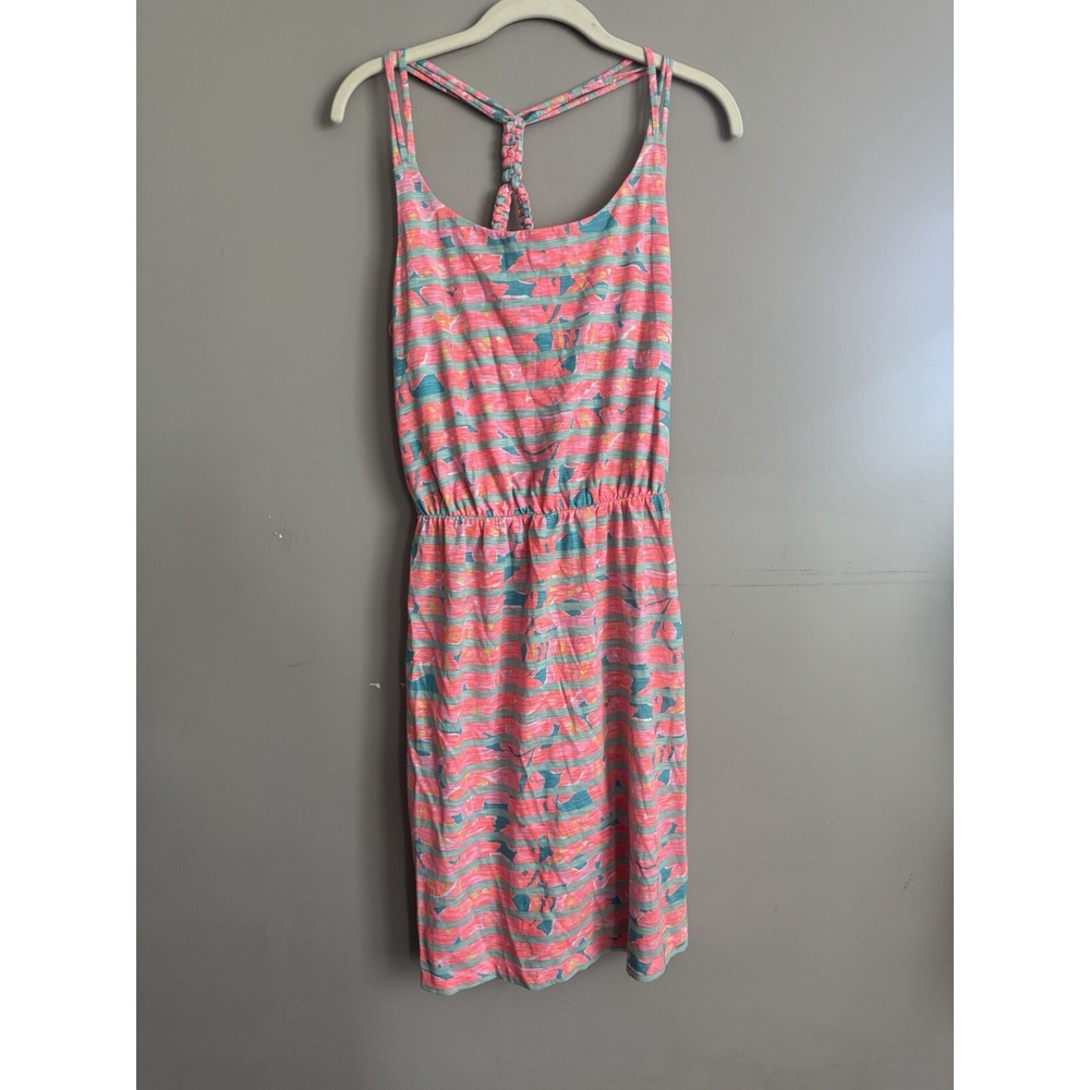 Lilly Pulitzer Lockwood Jersey Dress Make A Splash Medium Colorful Beach